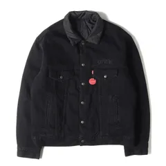 新品 Supreme シュプリーム ジャケット サイズ:M 18AW Levis リーバイス リバーシブル デニム トラッカージャケット Reversible Trucker Jacket ブラック アウター ブルゾン コラボのサムネイル