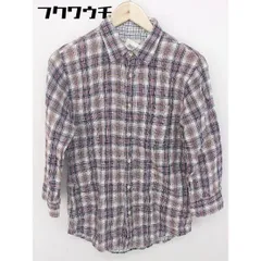 ◇ ◎ Enterblature and orders nano universe ナノユニバース チェック 長袖 シャツ サイズⅢ マルチ メンズ 【中古】 【1102190010056】