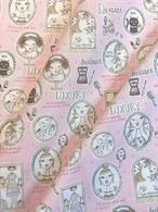 MIYAKO KAWAGUCHI 『ガールズメイクアップ』 スケア生地  50cmカット済み【ピンク】