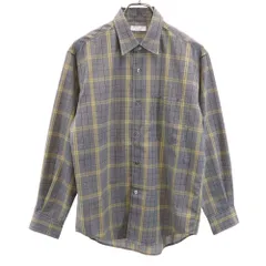 ビューティーアンドユース ユナイテッドアローズ ウールブレンド チェック柄 長袖 シャツ S ブラック系 BEAUTY＆YOUTH UNITED ARROWS メンズ