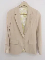 ◇ ROYAL PARTY ロイヤルパーティー 1B 長袖 テーラード ジャケット サイズ1 ベージュ レディース E  【1303240028421】