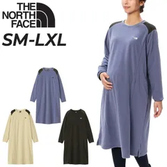 送料無料 ノースフェイス マタニティウェア 長袖 フリース ワンピース レディース 女性 THE NORTH FACE 保温 暖かい ロング丈 無地 ドレス 授乳口つき 妊婦 産前産後 ワンピ ママ お母さん シンプル 秋冬 トップス アウトドア カジュアルウ