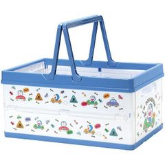 どらえもん 折りたたみバスケット 収納ボックス かご 収納 おもちゃ箱 車さんぽ キャラクター スケーター