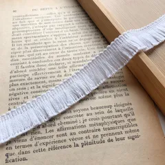 【1y/90cm】 20mm フリンジ(ホワイト) R33-1