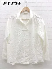 ◇ ◎ nano universe ナノ ユニバース 長袖 シャツ ブラウス サイズF アイボリー レディース 【中古】 【1002802218309】