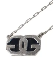 GIVENCHY ジバンシィダブルロゴ ネックレス ロゴ　シルバ ペンダント アクセサリー