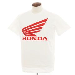 【新品アウトレット】ディースクエアード DSQUARED2 × HONDA コットン クルーネック 半袖Ｔシャツ ホワイト【サイズL】【メンズ】