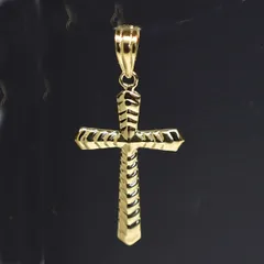 Ｋ18　18金　クロス　ペンダントトップ　27×16×1.8ｍｍ