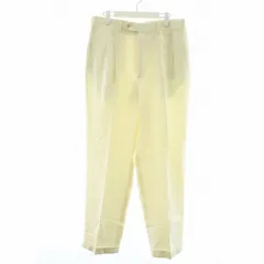 エルメス HERMES リネン パンツ ストレート ジップフライ センタープレス スターマーク 麻100% 52 アイボリー ■GY18 /MQのサムネイル
