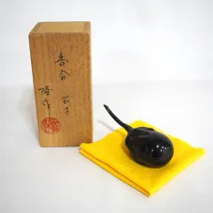 乾漆 小さな茄子香合 (茶箱に)