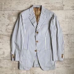 美品 カルーゾ CARUSO アンコンジャケット ネイビー テーラード 