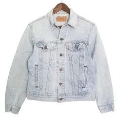 90年代 USA製 Levi's リーバイス 70506-0216 デニムトラッカージャケット ブルー (メンズ 38) 中古 古着 A3685