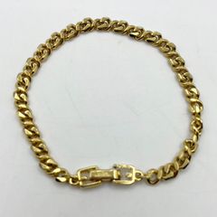 ジバンシー　喜平風　レディースブレスレット PARIS-NEWYORK　ゴールド