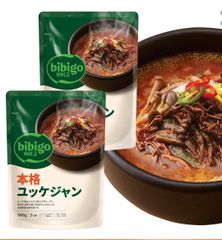 CJ FOODS JAPAN ビビゴ　bibigo 本格 ユッケジャン 500g  2人前2袋 ユッケジャン 韓国フード　スープ　リニューアル