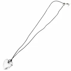 スワロフスキー ネックレス ハート ペンダント クリスタル クリア SWAROVSKI アクセサリー レディース 女性【中古】