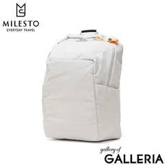 ミレスト リュック レディース メンズ 大容量 通勤 MILESTO おしゃれ カジュアル B4 撥水 23L PC Hutte ラウンドバックパック MLS943 ライトグレーのサムネイル