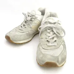 new balance / ニュー バランス ◆スニーカー/ローカット/574/ホワイト/27.5ｃｍ U574OW2 【メンズ/MEN/男性/ボーイズ/紳士】【靴/クツ/シューズ/SHOES】 メンズファッション【中古】 