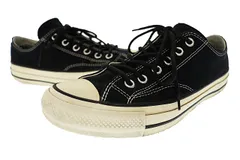 コンバース アディクト CONVERSE ADDICT CHUCK TAYLOR CANVAS OX BLACK チャックテイラー キャンバス ローカット スニーカー 1CL690 26.5 黒 ブラック ブランド古着ベクトル 中古▲■250509