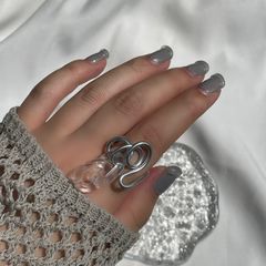 object clear chain ring _オブジェ クリア チェーン リング