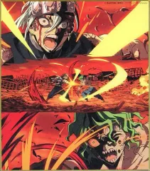 【中古】紙製品 宇髄天元＆妓夫太郎(バトル) 「鬼滅の刃 全集中展 -無限列車編・遊郭編- 作画スタッフ全集中複製ミニ色紙C」