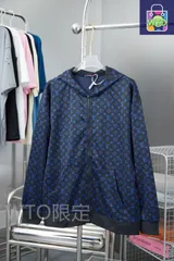 【本日限定WTO】Louis Vuitton 2024FW メンズ＆レディース フーディー モノグラムジャカード ネイビー S-XL [本日WTO|新品未使用品]-WTO輸入1