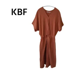 KBF ラップワンピース　後ろスリット　ロング丈　 ブラウン ONEサイズ