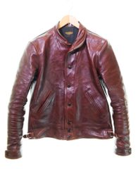 ファインクリークアンドコー FINECREEK＆CO Alejacket エールジャケット ホースハイド レザージャケット 38 ジャケット 無地 ブラウン 103MT-252