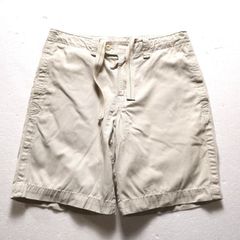 00's ポロラルフローレン ノータック コットン ワークショーツ (34) アイボリー系 ショートパンツ 00年代 旧タグ オールド　アメリカ古着 USED  ビンテージ ヴィンテージ