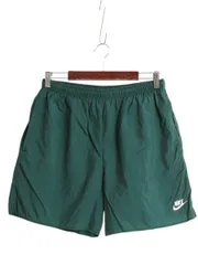 【お得なクーポン配布中!】 90s ナイキ ナイロン ショートパンツ メンズ M / 古着 オールド ショーツ 短パン 海パン 水陸両用 インナー付き スウッシュ スイム サーフ