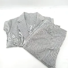 ◇ ⊇ Aylesbury ストライプ柄 S ジャケット パンツ セットアップ サイズ9 グレー系 レディース E  【1503050047517】