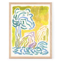 Toshiko 水彩画 額装済み アート作品「桜舞い散る前」 - メルカリ