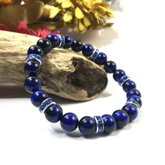パワーストーン ブレスレット ブルータイガーアイ (ブルー) 8mm レディース  ●