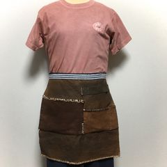 柿渋前掛け【無地】ショート丈