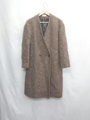 ◇ ⊇ PLST プラステ 無地 長袖 ウールロングコート サイズS ブラウン系 レディース E  【1505130002485】