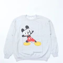 Goodwear グッドウェア Disney MK PRINT SWEAT2  L.GRAY ディズニー ミッキーマウス プリント スウェット トレーナー 新品