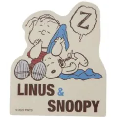 スモ 【送料無料】【スヌーピー】【SNOOPY】キャラクターステッカー【おひるね】【スヌーピーとライナス】【ピーナッツ】【ウッドストック】【すぬーぴー】【アニメ】【キャラステ】【ステッカー】【シール】【文房具】【雑貨】【グッズ】【かわいい】