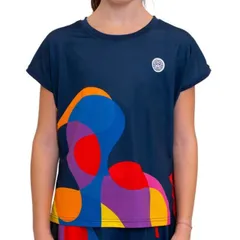 BIDI BADU(ビディバドゥ) 2024 FA ジュニア(ガールズ) TWIGGY ツイッギー キャップスリーブ ゲームシャツ G1620025-DBLMX(24y7mテニス用ゲームウェア)(310519710)