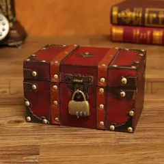 宝箱、本皮張り、手描き画、鍵付き。 宝箱、本皮張り、手描き画、鍵付き。 【公式通販】