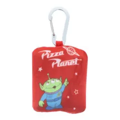 【メール便】トイストーリー キャラクター ショッピングバッグ カラビナ付きエコバッグ C柄