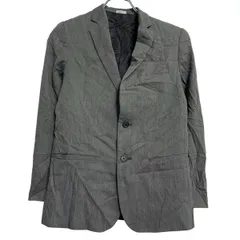 Calvin Klein テーラードジャケット 14 M 程 グレー カルバンクライン ボタン ブレザー 胸ポケット 秋冬 古着卸 アメリカ仕入 a701-7095