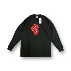 定価20680円　新品 MASSES 23SS T-SHIRT L/S E-POPPY フラワー 刺繡 クルーネック カットソー マシス