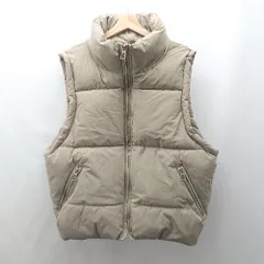 ◇ ⊇ r. アールドット ファーバーダウン オーバーベスト サイズＭ カーキ系 レディース E  【1506300023347】