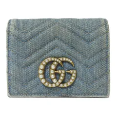 GUCCI デニム 二つ折り財布 GGロゴ GUCCI デニム 二つ折り財布 GGロゴ