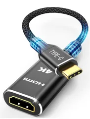 ★Highwings USB C - HDMI 変換アダプタ 4K@60Hz Type-C 変換アダプタ タイプC 変換コネクター [Thunderbolt 3 / 4] スマホ 変換ケーブル USB C端子からHDMIメス