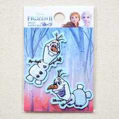 ワッペン アイロン ディズニー アナと雪の女王 オラフ シール ドレス ミニ D01Y2248 ぬいぐるみ フィギュア