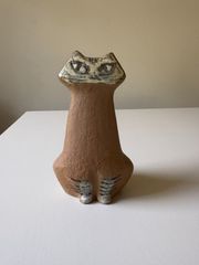 リサラーソン ちいさな動物園　ネコ ねこ 猫 （座りネコ）グスタフスベリ 小さな動物園　Lisa Larson 北欧ビンテージ 北欧陶器  arabia