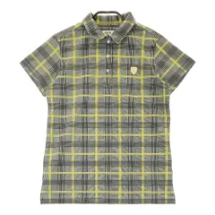 サイズ：2 JACK BUNNY ジャックバニー  半袖ポロシャツ チェック柄 グレー系 [240101387745]# ゴルフウェア レディース ストスト