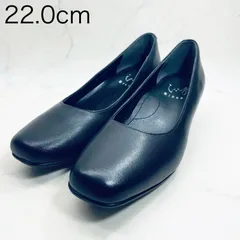 【新品 訳あり】イング　スクエアトゥパンプス　22.0㎝ 黒