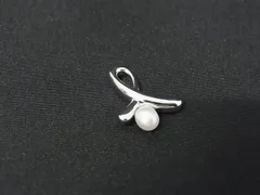 ■極美品■TASAKI タサキ 本真珠 アコヤ真珠 パール約4mm SV925 ネックレストップ ペンダントトップ アクセサリー シルバー系 DI1350