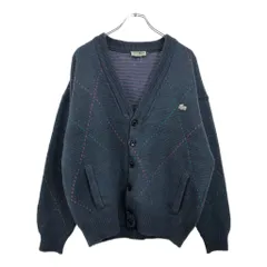 【美品】60s French LACOSTE カーディガン 2 60s 70s MADE IN FRANCE LACOSTE ビンテージ フレンチ ラコステ